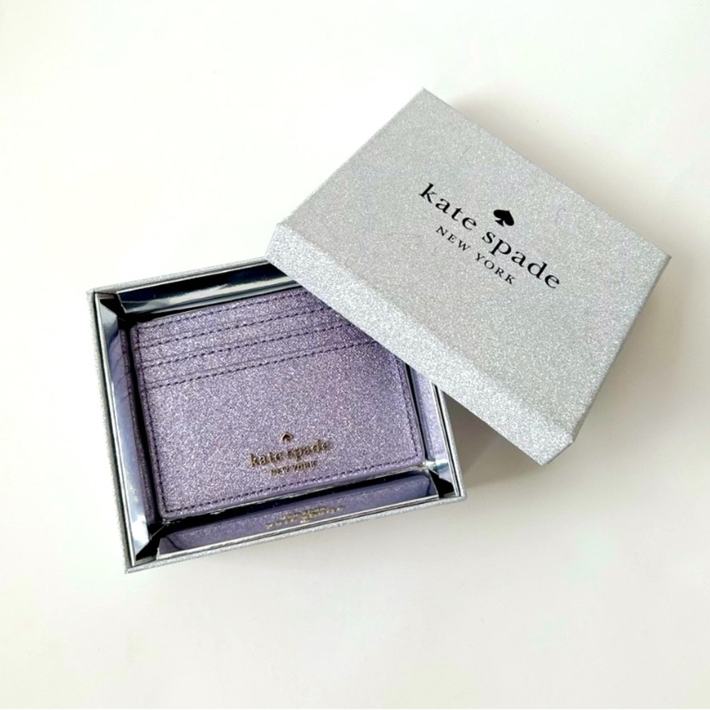 Kate Spade ♠️ Tinsel Boxed Small Card Holder